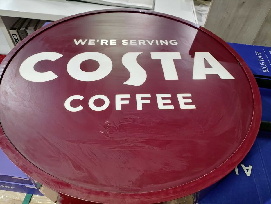 Semn publicitar Costa Coffee original