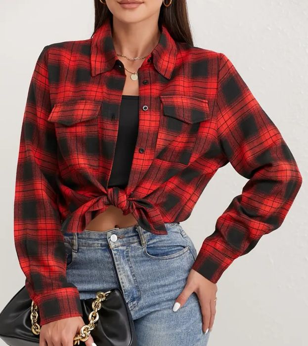 Дамска карирана риза