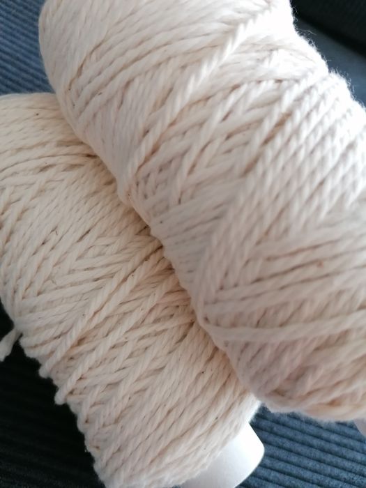 Памучно въже за макраме, наличност повече бройки