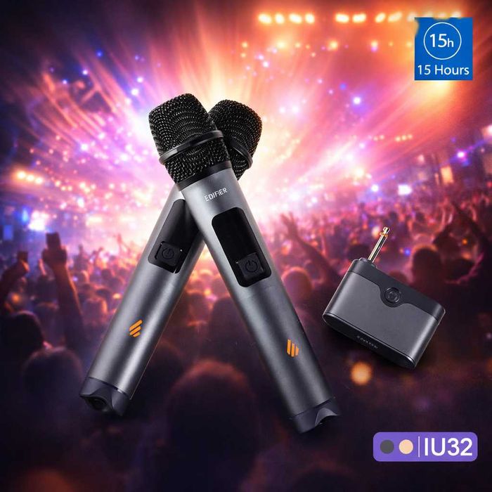 Edifier IU32 — Беспроводные Микрофоны до 15 ч. Есть доставка