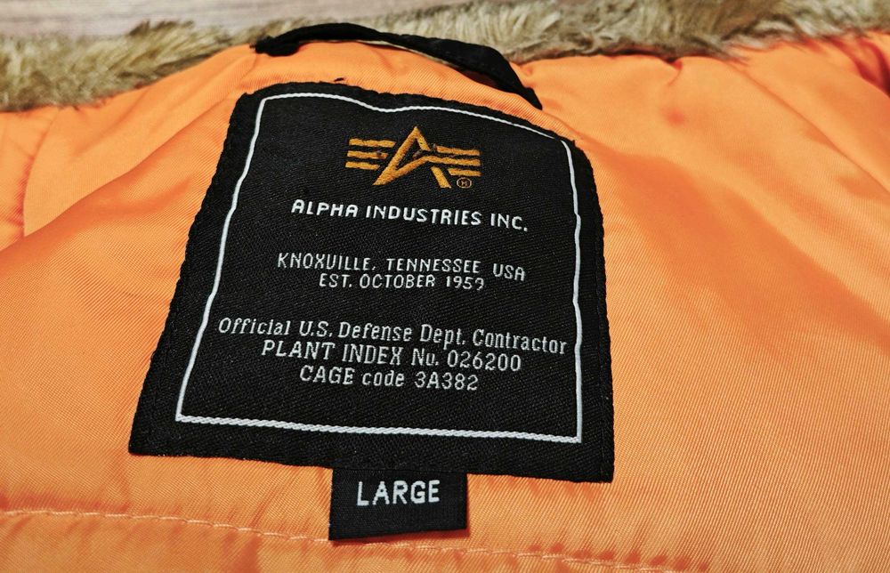 Alpha Industries Parka Оригинална мъжко яке с качулка размер L