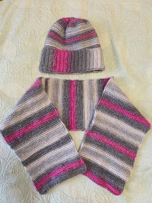 Шапочка с шарфом