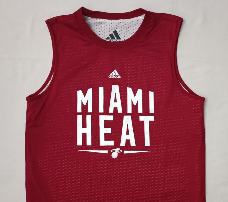 Adidas Miami Heat Reversible Jersey оригинален потник ръст 147-164см 13-14 години Адидас Маями Хийт потник