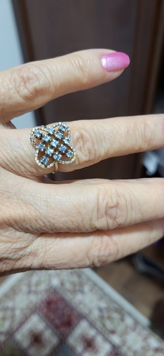 Комплект серьги и кольцо