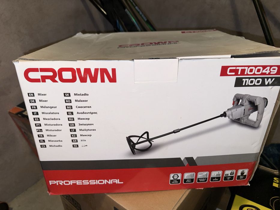 Mixer de amestecat materiale Crown ct10049