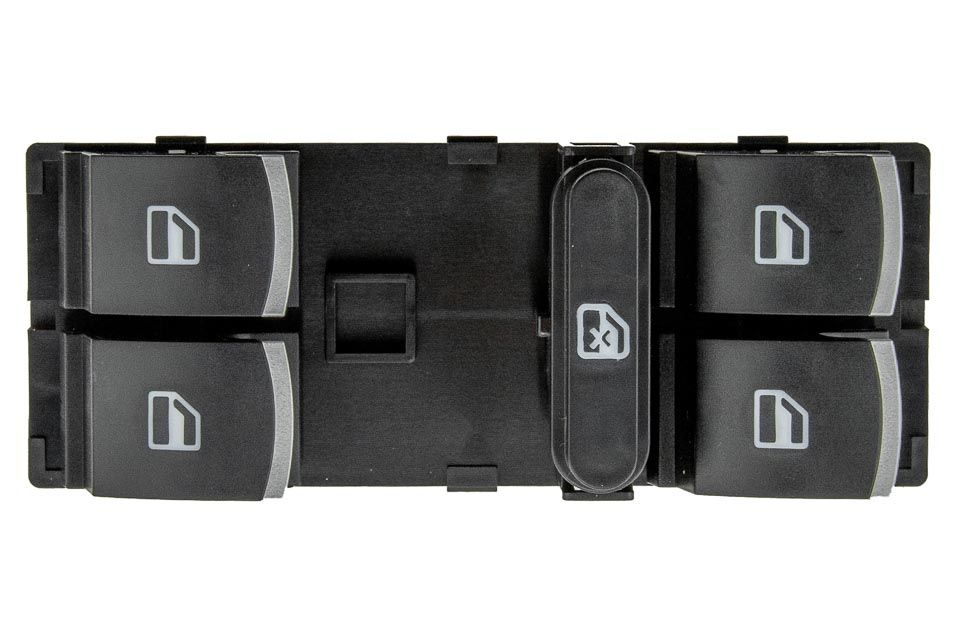 Бутон ключ за стъкла, Volkswagen, VW Golf 5, Passat B6, Tiguan, Хром