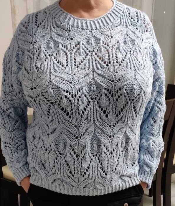 Свитер вязаный, ручной работы, кофта