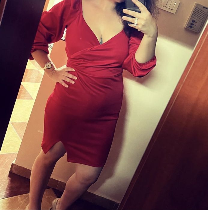 Rochie rosie de ocazie