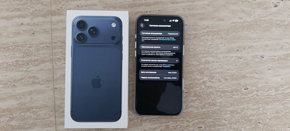 iPhone 17ro max  256gb емкость 100%