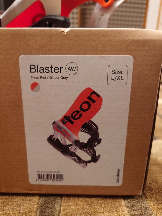 Крепления Bataleon Blaster AsymWrap Neon Red/White