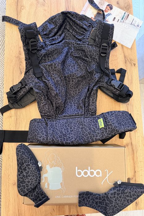 Marsupiu Boba X Charcoal Leopard