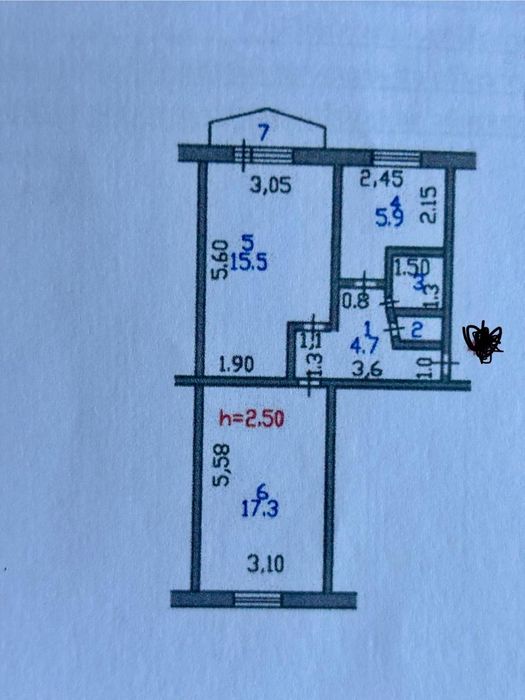 2-х комнатная квартира улучшенной планировки район Достык Молла, БЭСТ