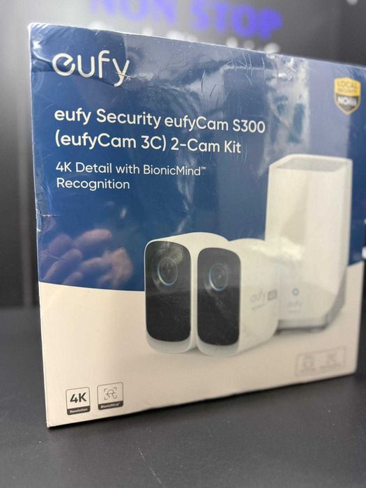 Kit supraveghere video EufyCam 3C S300 4K Ultra HD Nightvision Homebase 3 + 2 camere video eufyCam 3C