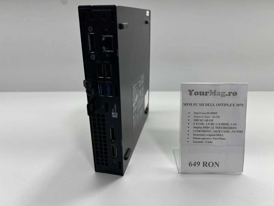 Mini PC SH Dell Optiplex 3070 i5-9500T ssd 240gb Ram 16Gb