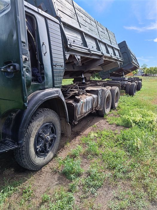 КамАЗ с прицепом. СКО Тайынша.
