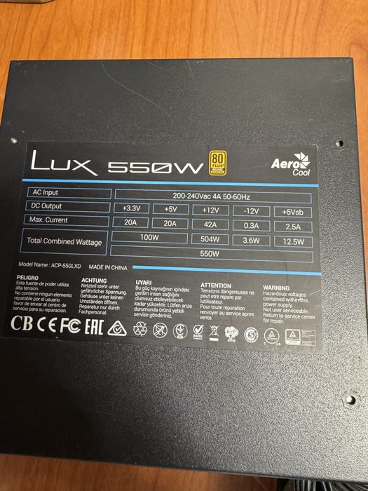Sursa Lux 550W 80+ bronze