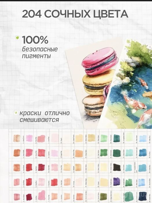 Художественый скетч маркеры Touch 204 шт