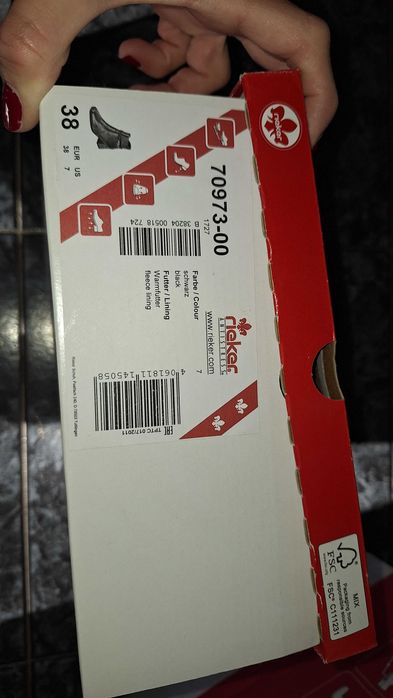 Дамски кожени боти Rieker