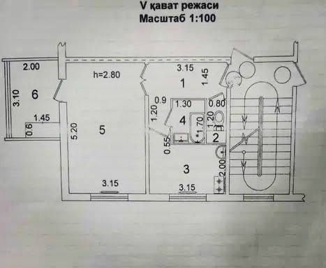 В продаже 1 комнатная квартира в Сергели 2