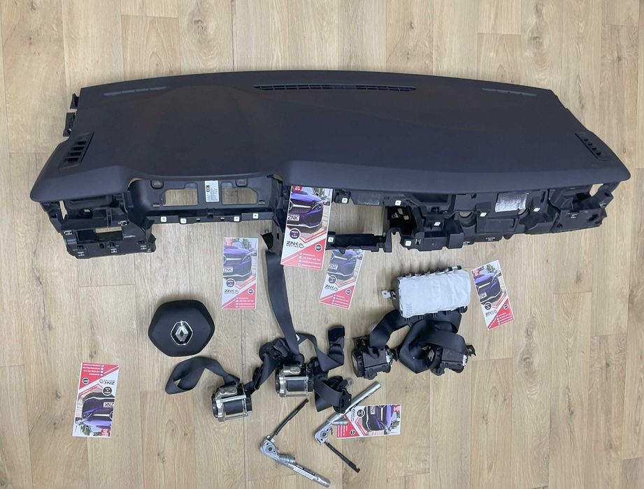Renault Clio V kit airbag volan pasager - plansa de bord - set centuri