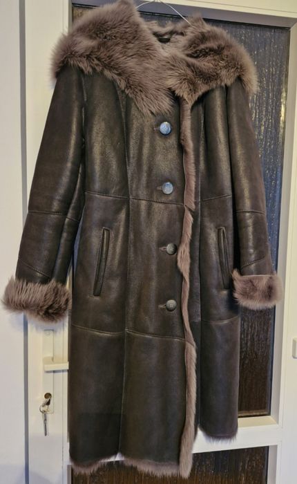 Palton din blana naturala L