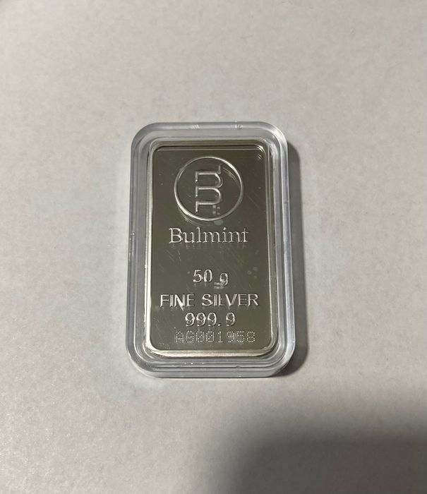 Сребърно кюлче Bulmint 50гр.