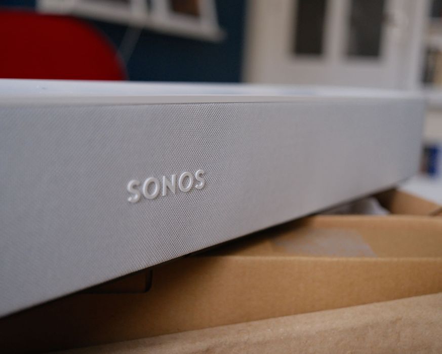 Sonos Beam Gen 1, саундбар, soundbar, безжична тонколона, Smart Soundbar, Wi-Fi, AirPlay 2, HDMI ARC, бял