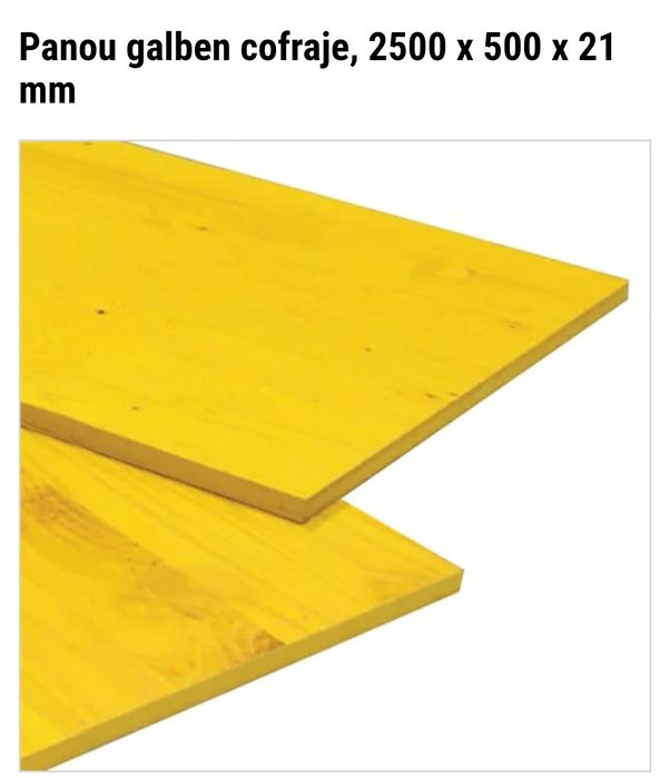 Panou doka  galben 2.1mm