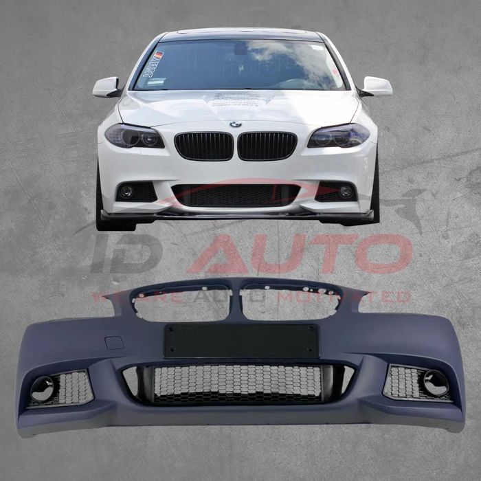 Предна броня BMW F10 / F11 M-Tech (10–17) – Грундирана, С или Без PDC