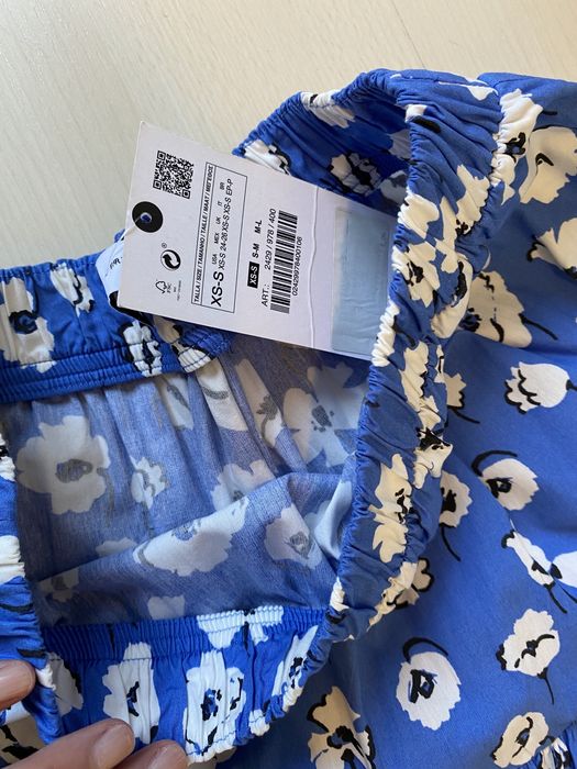 Fustă lungă ZARA,  din bumbac, măsura S