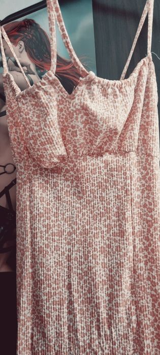 Rochie vara roz prafuit