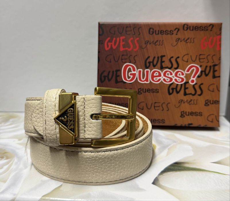 Guess колан естествена кожа