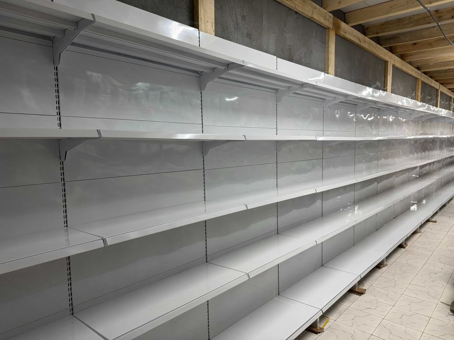 Янги Темир Полка | ТАЙЁРИ БОР | Металл Стеллаж | Прилавка | Витрина