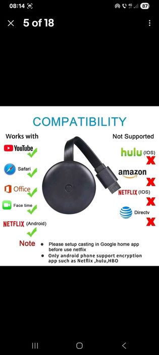 Stick Chromecast Google