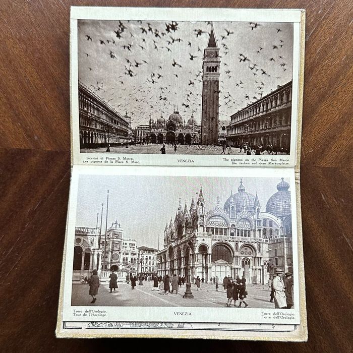 Антикварен албум със снимки Венеция - 50 изгледа, 1930 г.