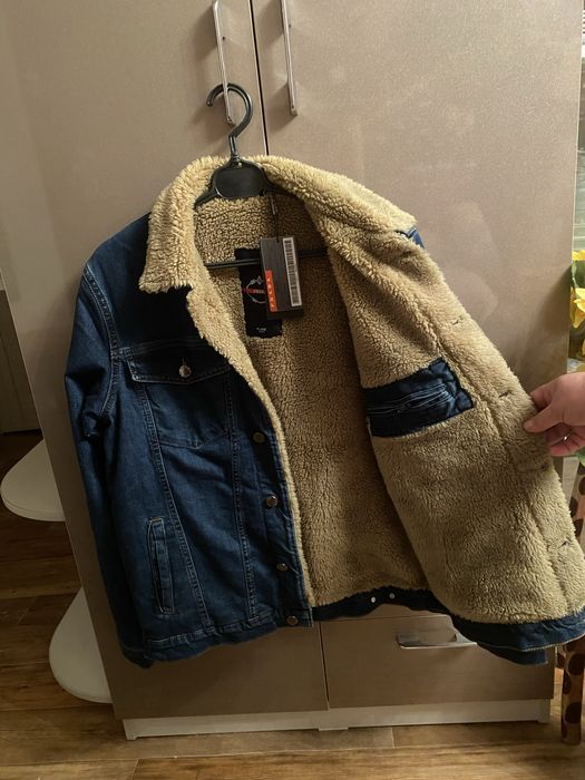 Джинсовая куртка утепленная