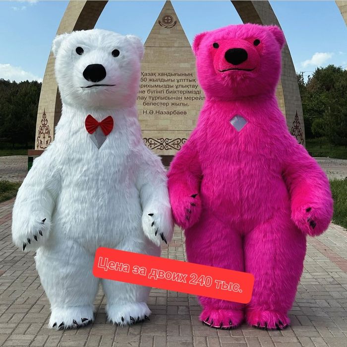 Надувные куклы Умка и Панда.