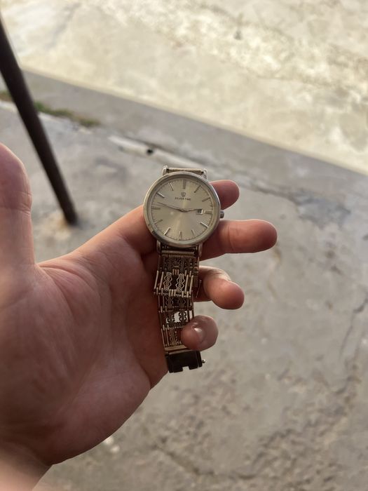 Винтажные серебряные часы Silver Time полностью 925 проба