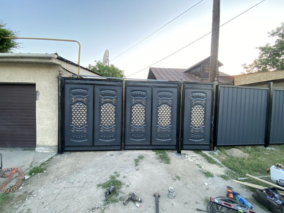 Навес варота перила забор