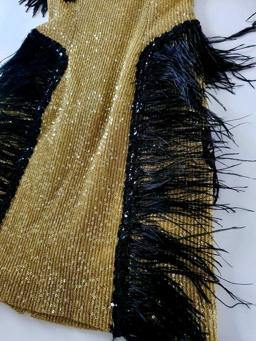 Rochie aurie  eleganta, mărimea S