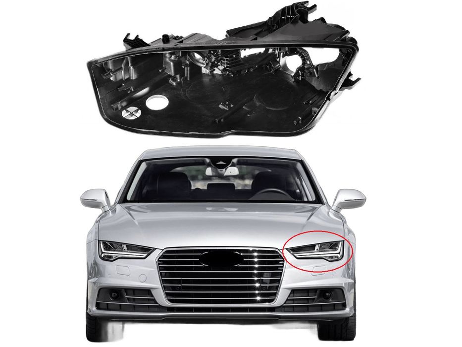 Основа (корпус) за фар на Audi A7 C7 Facelift LED