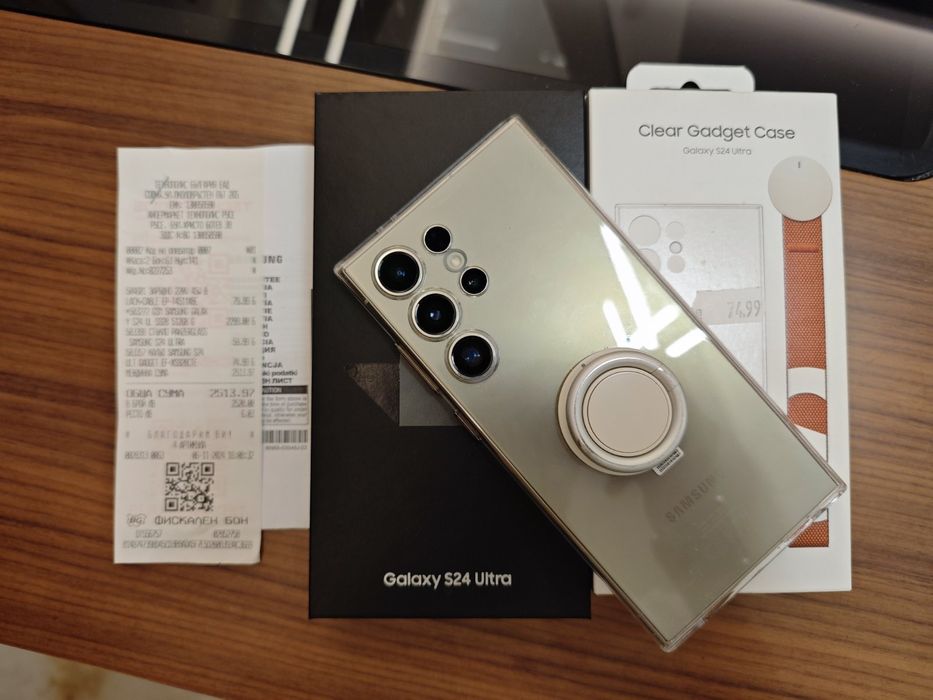 Samsung S24 Ultra - 512gb + Гаранция - Titanium gray