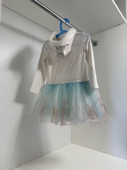 Детска зимна рокля Petit Fleur – размер 5–6 години