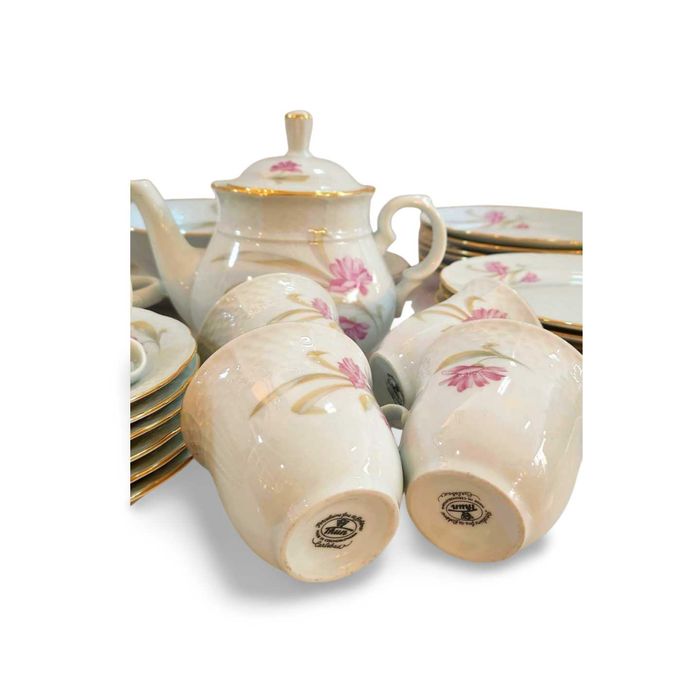 Старинен сервиз за хранене и чай, Thun, Carlsbad, Чехословакия