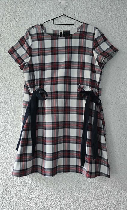 Дамска карирана рокля Л-ХЛ