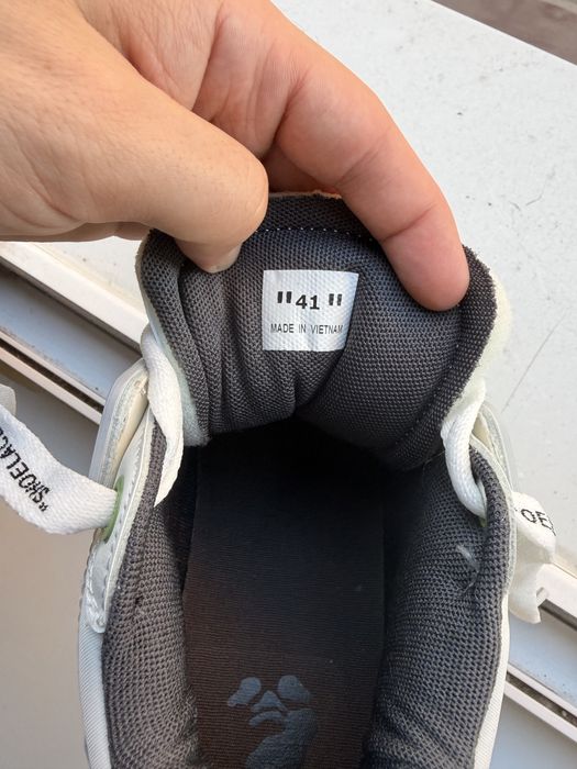 Off white sponge out of office