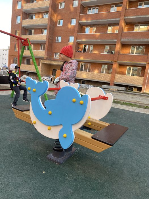 Детская площадка карусель горка качеля