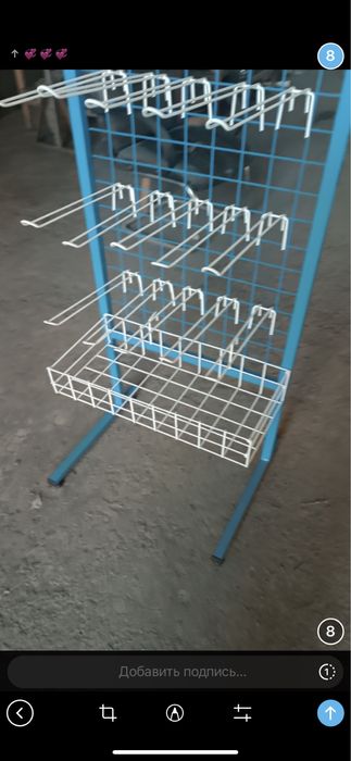 Стеллаж полка витрина стойка для рекламы