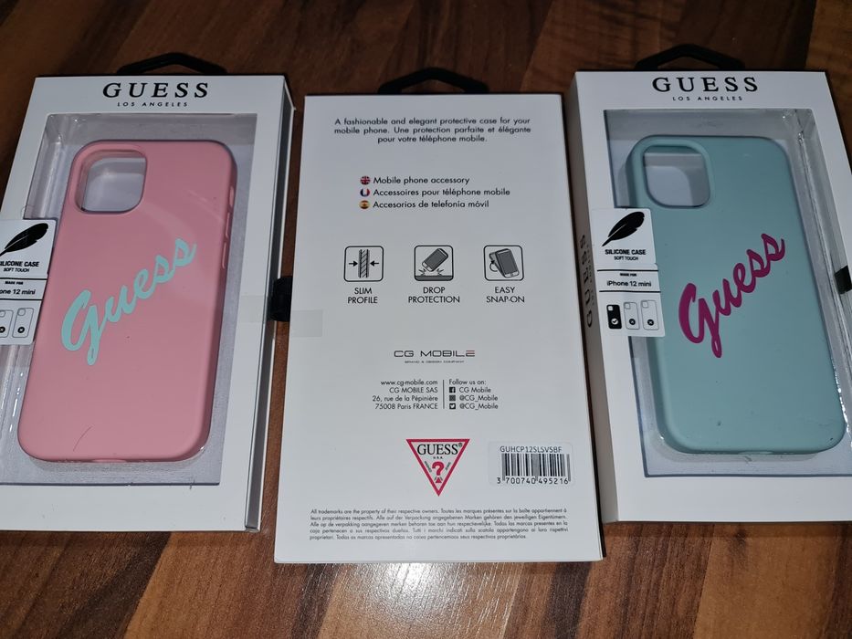 Husa silicon originala Guess Silicone Case Apple iPhone 12 mini