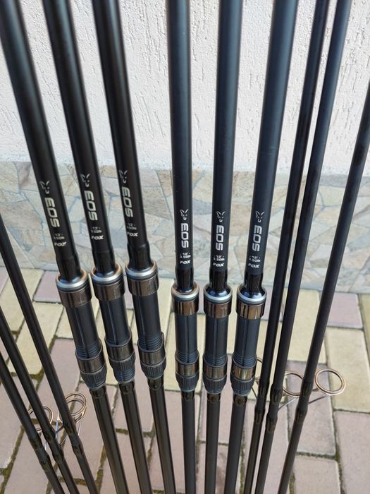 Set 3 lansete fox eos de 3.60/3.90m 3,5lb 2 tronsoane